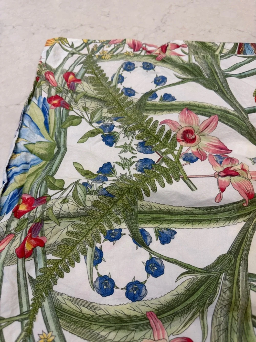 Pottery Barn Tiger Lilly Floral Botanical‎ Print Pillow Sham